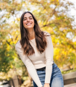 Happy,Caucasian,Woman,Laughing,Funny,Looking,At,Camera,,Concept,Of