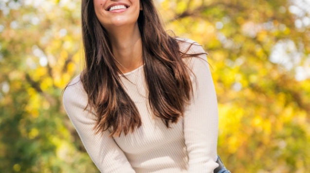 Happy,Caucasian,Woman,Laughing,Funny,Looking,At,Camera,,Concept,Of