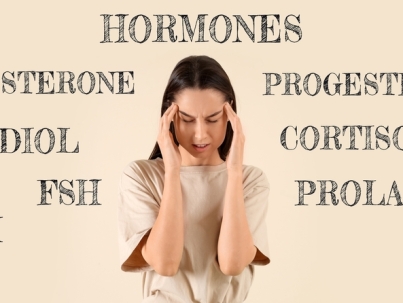hormones and confused woman