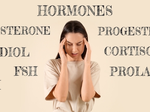 hormones and confused woman